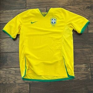 Nike Brazil Soccer Jersey - Yellow and Green